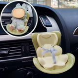 Maxbell Car Seat for Dolls Handcraft Stand Car Vent Clip for Automobile Gift Vehicle Green