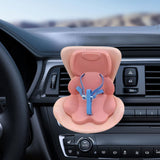 Maxbell Car Seat for Dolls Handcraft Stand Car Vent Clip for Automobile Gift Vehicle Pink