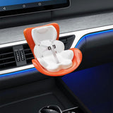 Maxbell Car Seat for Dolls Handcraft Stand Car Vent Clip for Automobile Gift Vehicle Orange