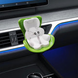 Maxbell Car Seat for Dolls Handcraft Stand Car Vent Clip for Automobile Gift Vehicle Green and White