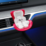 Maxbell Car Seat for Dolls Handcraft Stand Car Vent Clip for Automobile Gift Vehicle Red