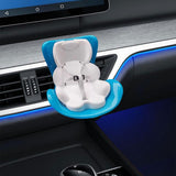 Maxbell Car Seat for Dolls Handcraft Stand Car Vent Clip for Automobile Gift Vehicle Blue