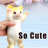 Maxbell Cat Squeeze Fidget Toy Gift Soft Portable Sensory Toy for Playing Party Home