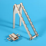 Maxbell DIY Stairs Science Toy Wood Science Experiment Toys for Teens Birthday Gifts
