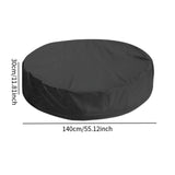 Maxbell Round Pool Covers for above Ground Pools for Dog Swimming Pools Home Outdoor 140x30cm