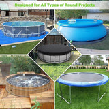 Maxbell Round Pool Covers for above Ground Pools for Dog Swimming Pools Home Outdoor 200x30cm