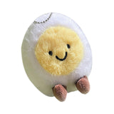 Maxbell Food Theme Keychain Accessory Adorable Bag Charm for Valentine's Day Holiday Round Eyes Smile