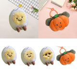 Maxbell Food Theme Keychain Accessory Adorable Bag Charm for Valentine's Day Holiday Round Eyes Smile