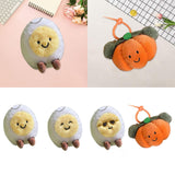 Maxbell Food Theme Keychain Accessory Adorable Bag Charm for Valentine's Day Holiday Round Eyes Smile