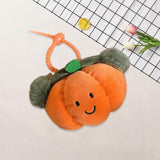 Maxbell Food Theme Keychain Accessory Adorable Bag Charm for Valentine's Day Holiday Pumpkin