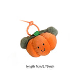 Maxbell Food Theme Keychain Accessory Adorable Bag Charm for Valentine's Day Holiday Pumpkin