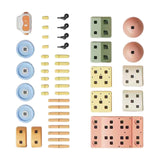 Maxbell 44 Pieces DIY Building Blocks Stacking Blocks for Holiday Preschool Birthday