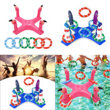 Maxbell Inflatable Pool Ring Toss Toy Practical PVC Premium Party Supplies Water Toy Flamingo