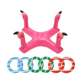 Maxbell Inflatable Pool Ring Toss Toy Practical PVC Premium Party Supplies Water Toy Flamingo