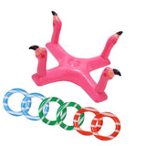 Maxbell Inflatable Pool Ring Toss Toy Practical PVC Premium Party Supplies Water Toy Flamingo