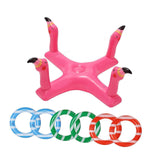 Maxbell Inflatable Pool Ring Toss Toy Practical PVC Premium Party Supplies Water Toy Flamingo