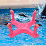 Maxbell Inflatable Pool Ring Toss Toy Practical PVC Premium Party Supplies Water Toy Flamingo