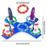 Maxbell Inflatable Pool Ring Toss Toy Practical PVC Premium Party Supplies Water Toy Shark