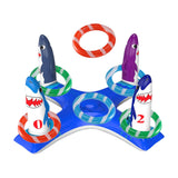 Maxbell Inflatable Pool Ring Toss Toy Practical PVC Premium Party Supplies Water Toy Shark