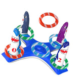 Maxbell Inflatable Pool Ring Toss Toy Practical PVC Premium Party Supplies Water Toy Shark