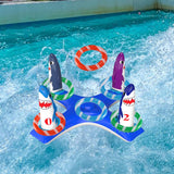 Maxbell Inflatable Pool Ring Toss Toy Practical PVC Premium Party Supplies Water Toy Shark