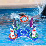Maxbell Inflatable Pool Ring Toss Toy Practical PVC Premium Party Supplies Water Toy Shark