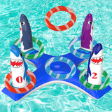 Maxbell Inflatable Pool Ring Toss Toy Practical PVC Premium Party Supplies Water Toy Shark