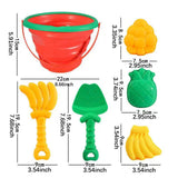 Maxbell 8 Pieces Beach Toys Set Sand Bucket and Shovel for Boys Girls Kids Traveling