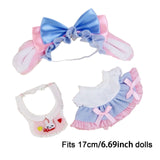 Maxbell 17cm Doll Clothes Set Cosplay Doll Outfit Accessories for Apartment Children
