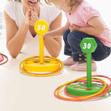 Maxbell Ring Tossing Play Ferrule Ring Hook Game for Parent Child Adults Kids Family