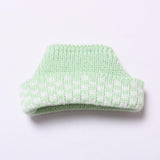 Maxbell 2 Pieces Plush Doll Sweater and Hat Doll Clothes for 5.91inch 6.69inch Dolls green