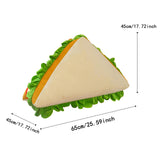 Maxbell Sandwich Plush Toy 3D Food Stuffed Plush Pillow for Kids Adults Housewarming