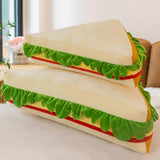 Maxbell Sandwich Plush Toy 3D Food Stuffed Plush Pillow for Kids Adults Housewarming