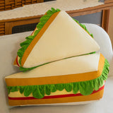 Maxbell Sandwich Plush Toy 3D Food Stuffed Plush Pillow for Kids Adults Housewarming