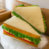 Maxbell Sandwich Plush Toy 3D Food Stuffed Plush Pillow for Kids Adults Housewarming