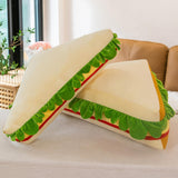 Maxbell Sandwich Plush Toy 3D Food Stuffed Plush Pillow for Kids Adults Housewarming