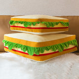 Maxbell Sandwich Plush Toy 3D Food Stuffed Plush Pillow for Kids Adults Housewarming
