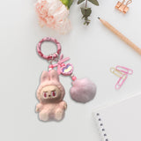 Maxbell Plush Cartoon Doll Keychain Cartoon Character Ornament for Creative Gift Key