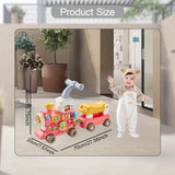 Steam Train Baby Walker Gift Indoor Outdoor Ride on Toy for 6-12 Months Kids Pink