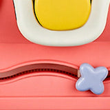 Steam Train Baby Walker Gift Indoor Outdoor Ride on Toy for 6-12 Months Kids Pink