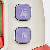 Steam Train Baby Walker Gift Indoor Outdoor Ride on Toy for 6-12 Months Kids Pink