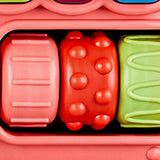 Steam Train Baby Walker Gift Indoor Outdoor Ride on Toy for 6-12 Months Kids Pink