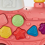 Steam Train Baby Walker Gift Indoor Outdoor Ride on Toy for 6-12 Months Kids Pink