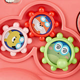 Steam Train Baby Walker Gift Indoor Outdoor Ride on Toy for 6-12 Months Kids Pink