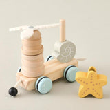 Maxbell Pull Along Toy Interactive Animal Train Toy for Kids Christmas Birthday Gift