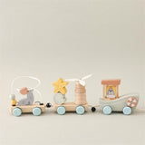 Maxbell Pull Along Toy Interactive Animal Train Toy for Kids Christmas Birthday Gift