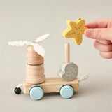 Maxbell Pull Along Toy Interactive Animal Train Toy for Kids Christmas Birthday Gift