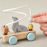 Maxbell Pull Along Toy Interactive Animal Train Toy for Kids Christmas Birthday Gift