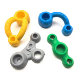 Maxbell 4 Pieces Climbing Grip Kits Rock Wall Holds for Outdoor Indoor Kids Children