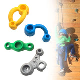 Maxbell 4 Pieces Climbing Grip Kits Rock Wall Holds for Outdoor Indoor Kids Children